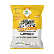 24 Mantra Organic Basmati White Rice 10 Lb (4.5 Kg)