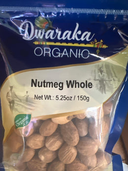Dwaraka Organic Nutmeg Whole 150 G