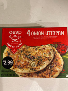 Deep Onion Uttapam 4Pcs