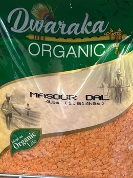 Dwaraka Organic Masoor Lentil 4 Lb
