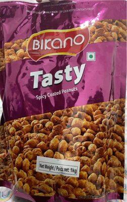 Bikano Tasty Spicy Coated Peanuts (1Kg Resealable Zip Lock Bag) Family Bag