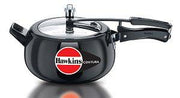 Hawkins 5L Hard Anodized Pressure Cooker: Aluminum Cool Touch Handle Stovetop Black 1 Year Warranty