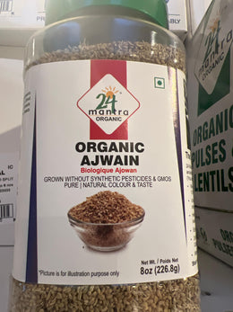 24 Mantra Organic Ajwain Jar 8 Oz
