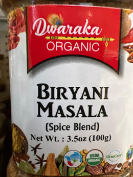 Dwarka Organic Biryani Masala 3.5 Oz
