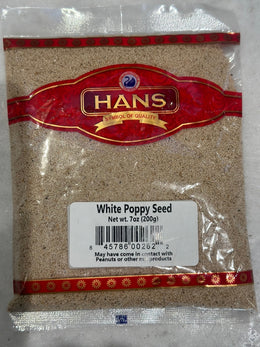 Hans White Poppy Seed 7 Oz