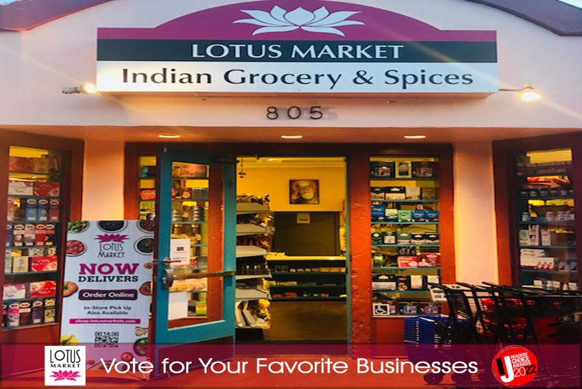 Lotus Market - Vote in the Marin IJ Readers Choice 2022 - Lotus Market storefront, logo and text.