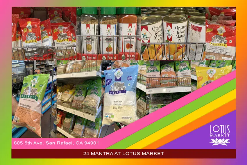 24 Mantra Available at Lotus Market - 24 Mantra products, logo and texts.